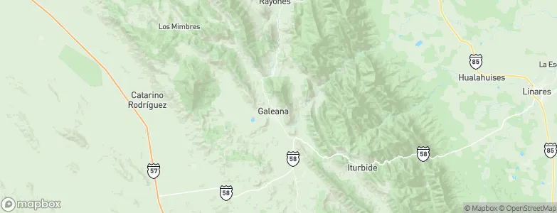 Galeana, Mexico Map