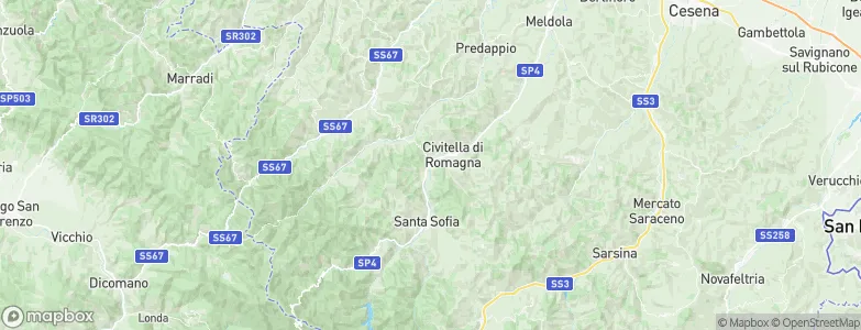Galeata, Italy Map