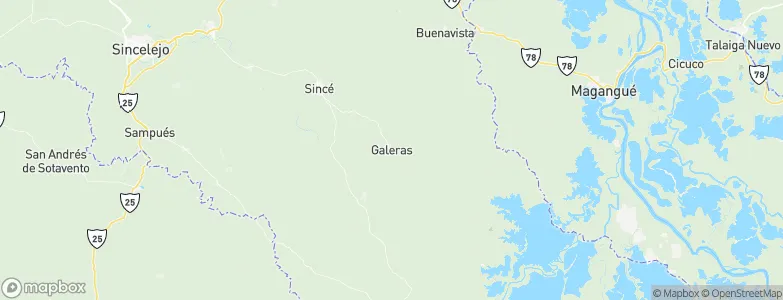 Galeras, Colombia Map