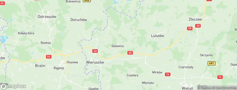 Galewice, Poland Map