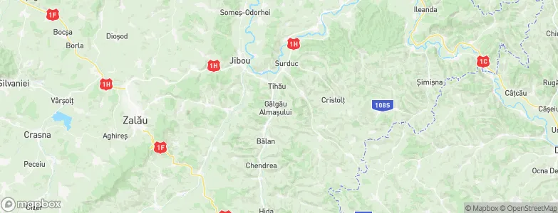Gâlgău Almaşului, Romania Map