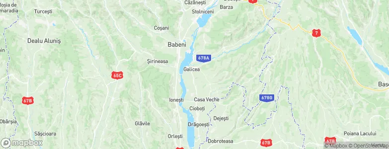 Galicea, Romania Map