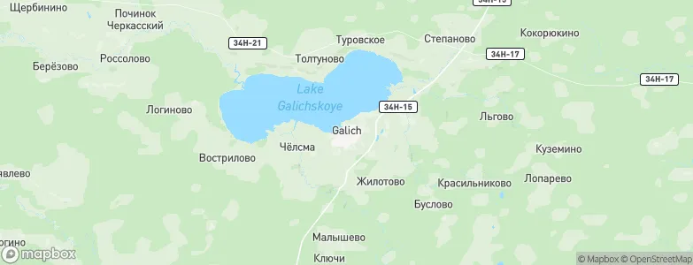 Galich, Russia Map