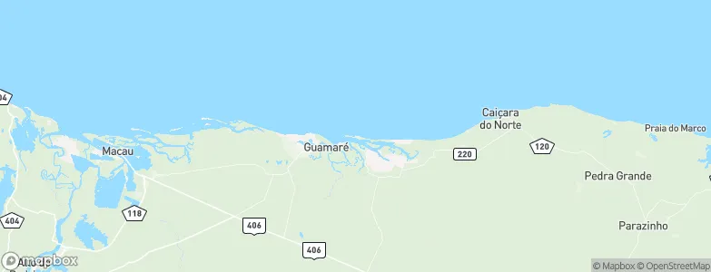 Galinhos, Brazil Map