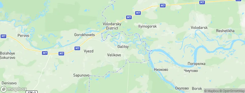 Galitsy, Russia Map