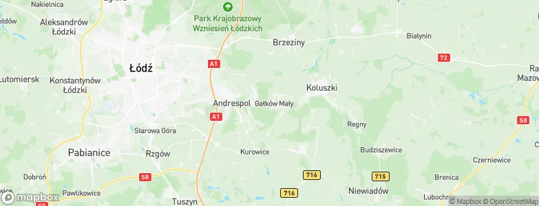 Gałków Mały, Poland Map