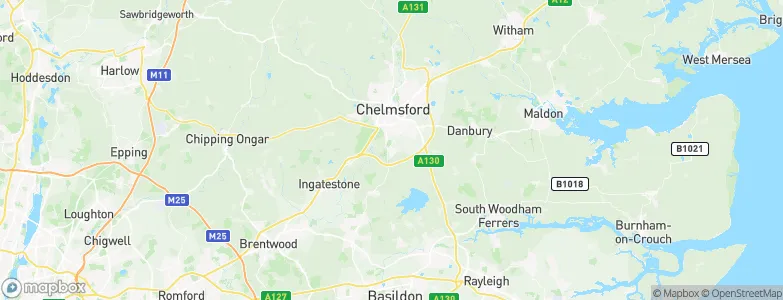 Galleywood, United Kingdom Map