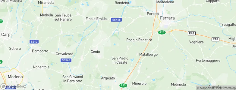 Galliera, Italy Map