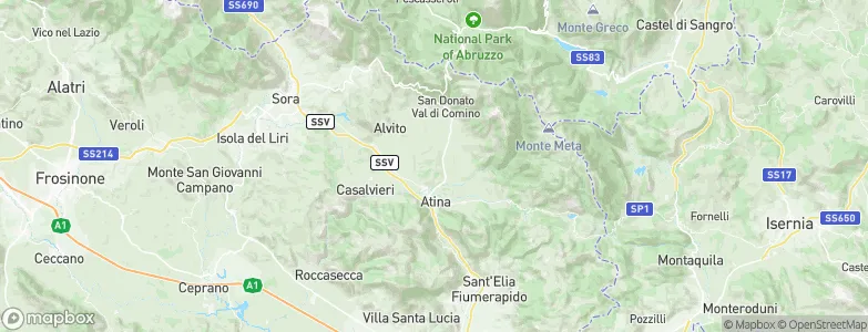 Gallinaro, Italy Map