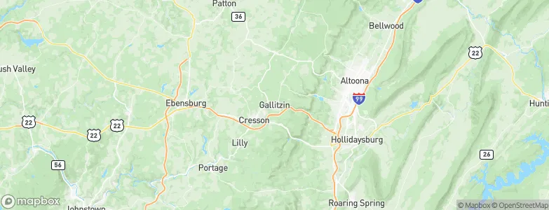 Gallitzin, United States Map