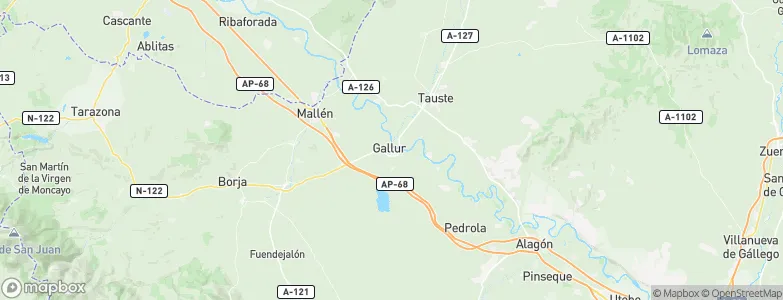 Gallur, Spain Map