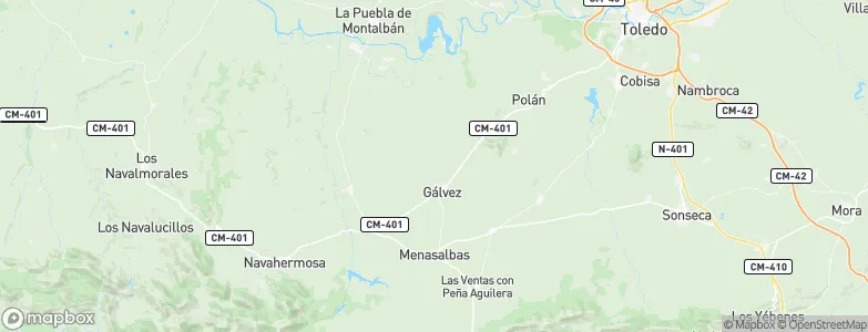 Gálvez, Spain Map