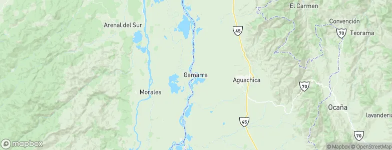 Gamarra, Colombia Map