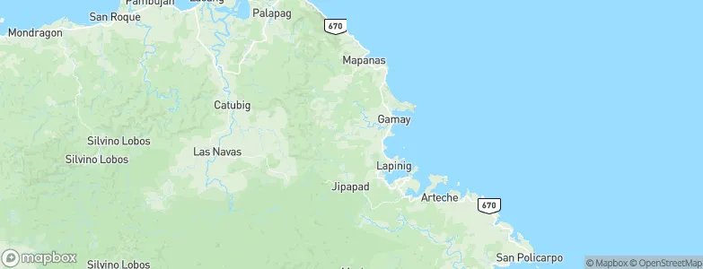 Gamay, Philippines Map