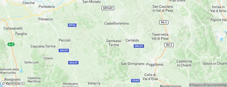 Gambassi Terme, Italy Map