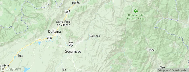Gámeza, Colombia Map
