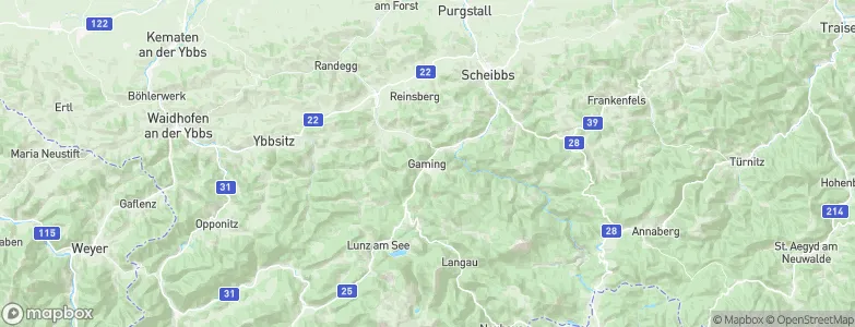 Gaming, Austria Map