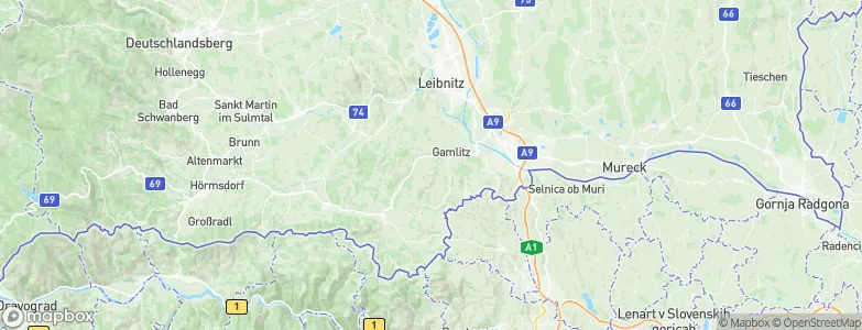 Gamlitz, Austria Map