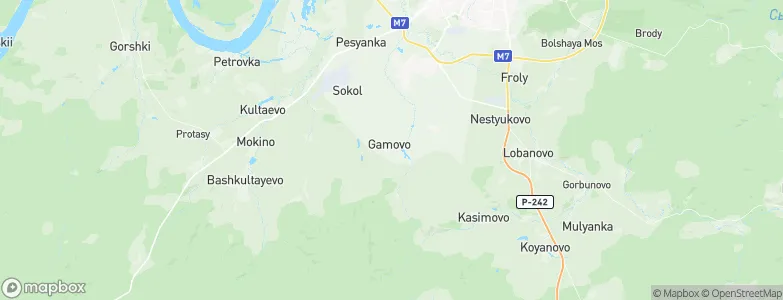 Gamovo, Russia Map