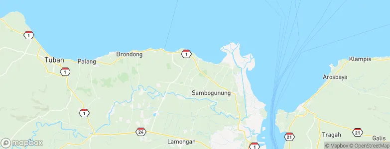 Gampeng, Indonesia Map