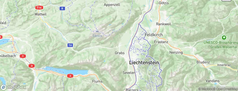 Gams, Switzerland Map