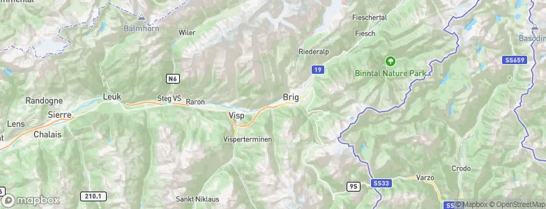 Gamsen, Switzerland Map
