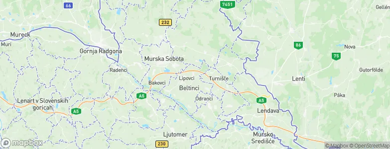 Gančani, Slovenia Map