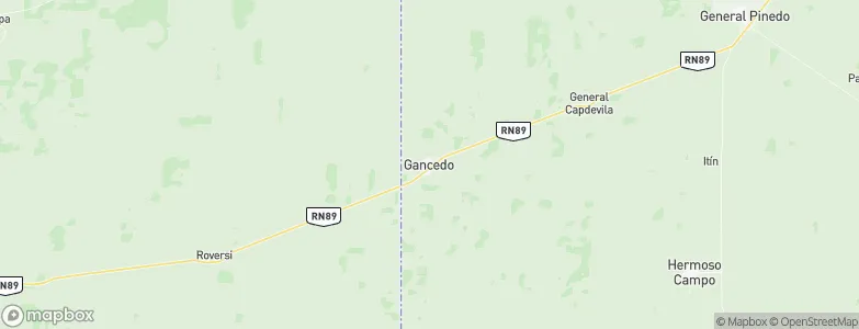 Gancedo, Argentina Map