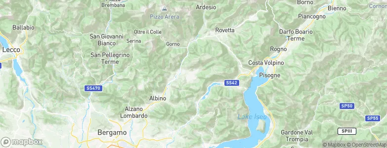 Gandino, Italy Map