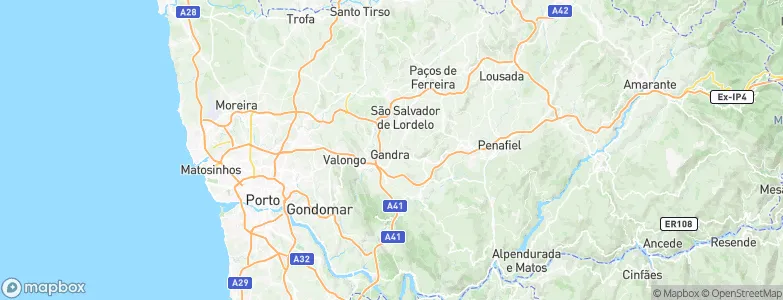 Gandra, Portugal Map