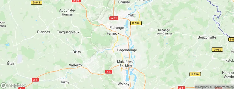Gandrange, France Map