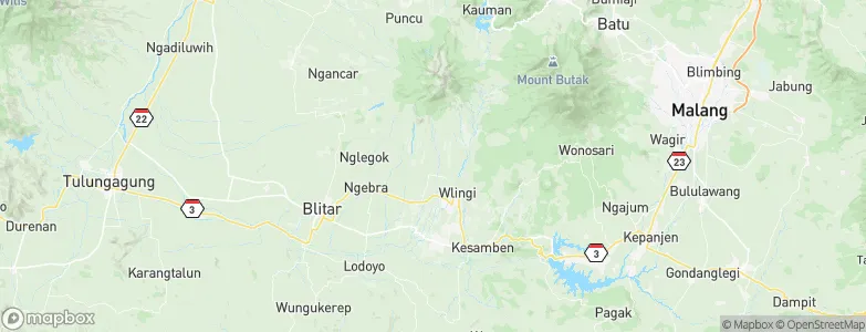 Gandusari, Indonesia Map