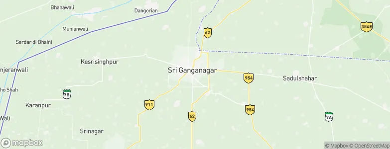 Gangānagar, India Map