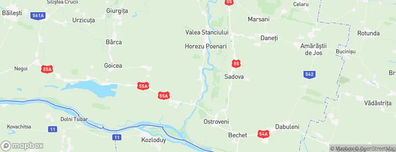 Gângiova, Romania Map