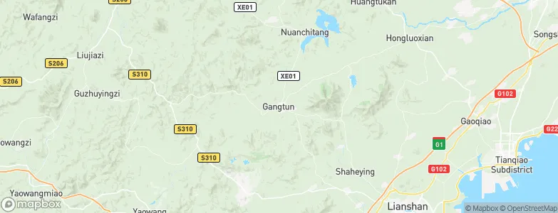 Gangtun, China Map