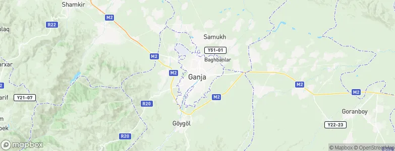 Ganja, Azerbaijan Map