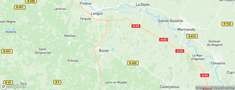 Gans, France Map