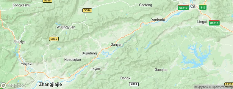 Ganyan, China Map
