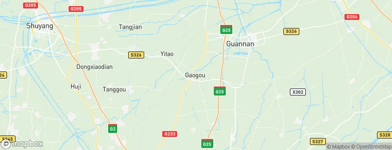 Gaogou, China Map