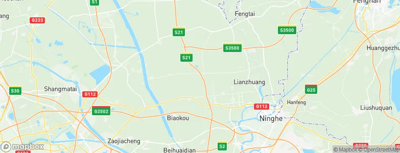 Gaojingzhuang, China Map