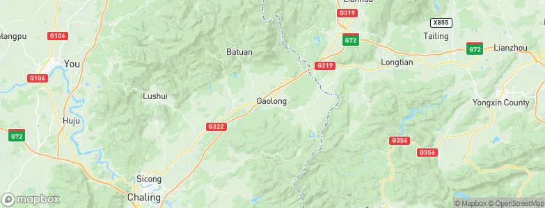 Gaolong, China Map