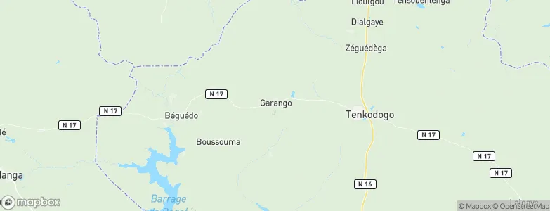 Garango, Burkina Faso Map