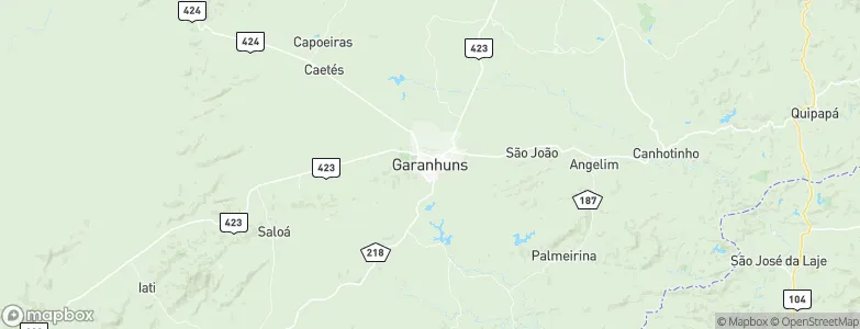 Garanhuns, Brazil Map