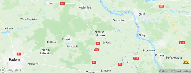 Garbatka-Letnisko, Poland Map