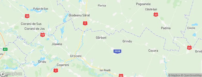 Gârbovi, Romania Map