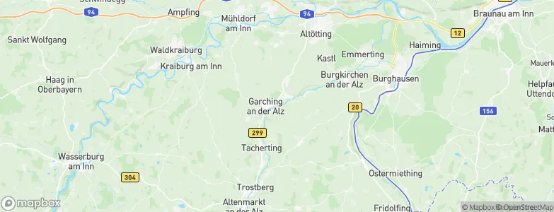Garching an der Alz, Germany Map