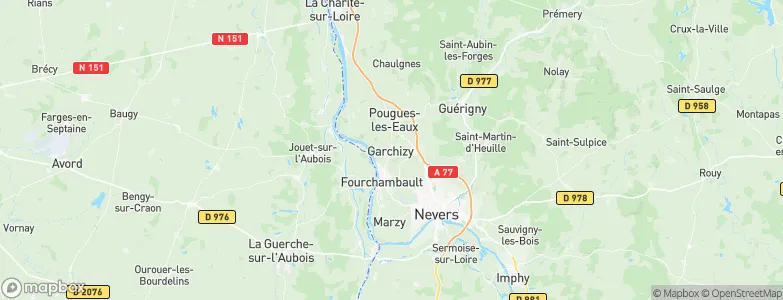 Garchizy, France Map
