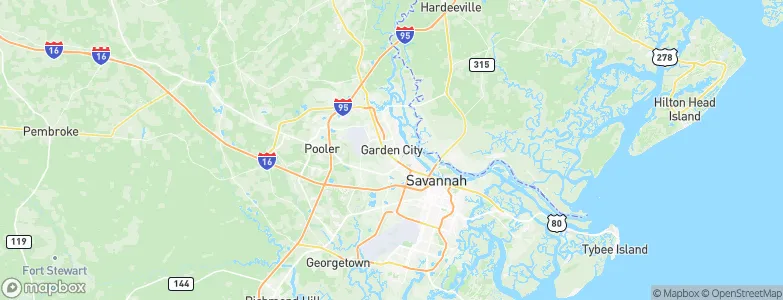 Garden City, United States Map