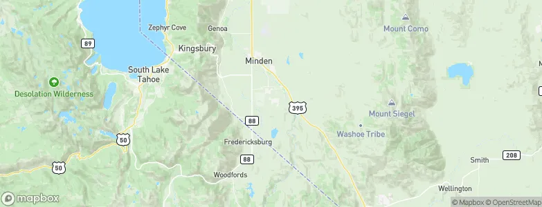 Gardnerville Ranchos, United States Map