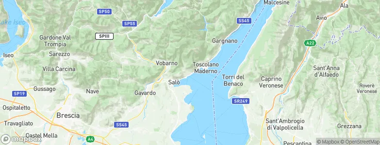 Gardone Riviera, Italy Map